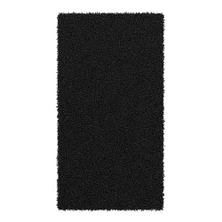 Hochflor Teppich 60 x 110 cm anthrazit