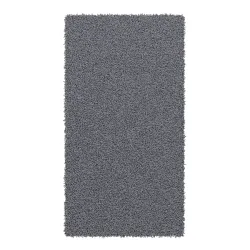 Hochflor Teppich 60 x 110 cm grau