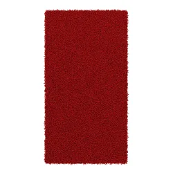 Hochflor Teppich 60 x 110 cm rot