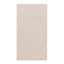 Hochflor Teppich 60 x 110 cm creme