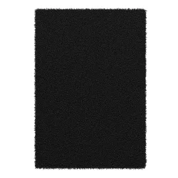 Hochflor Teppich 80 x 150 cm anthrazit