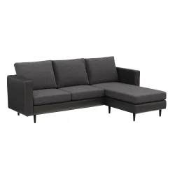 Ecksofa TYLER rechts anthrazit