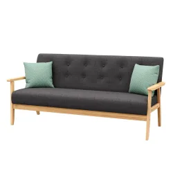 Sofa EDDY 3-Sitzer anthrazit