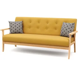 Sofa EDDY 3-Sitzer gelb