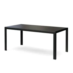 Gartentisch ENZI 180 x 90 cm schwarz