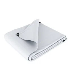 Abdeckplane PVC 450g/m2 weiss 2 x 5 m