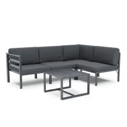 Lounge SAMBIA 5-teilig anthrazit