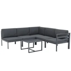 Lounge SAMBIA 6-teilig anthrazit