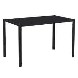 Esstisch Glas TIM 120 x 70 cm schwarz
