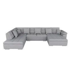 Ecksofa ARIA rechts grau