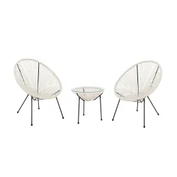 Gartenmöbel Set ACAPULCO weiss