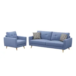 Sofa Set MANDY blau