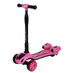 Scooter LED MUSIC Kids pink