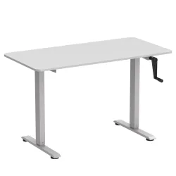 Stehpult manuell höhenverstellbar weiss 120 x 60 cm