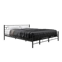 Metallbett CIEL 180 x 200 cm schwarz