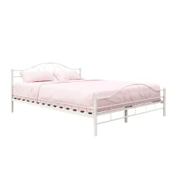 Metallbett AURELIE 160 x 200 cm weiss