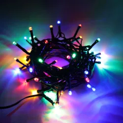 LED Lichterkette 10 m bunt mit Blinkfunktion