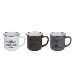 Tasse Porzellan 3er Set 330 ml