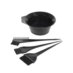 Haarfärbeset 4-teilig schwarz