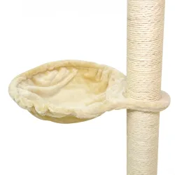 Körbchen für Katzenbaum 2er Set beige 40 cm