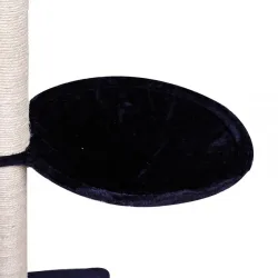 Körbchen für Katzenbaum 2er Set schwarz 40 cm