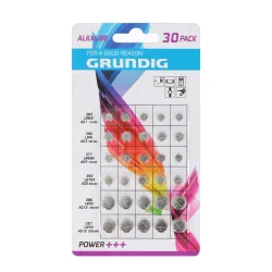 Knopfzellen Set GRUNDIG 30-teilig