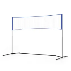 Badminton Netz verstellbar 3 m blau