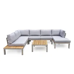 Lounge PORTOFINO 7-Sitzer grau