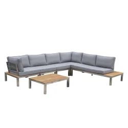 Lounge PORTOFINO 6-Sitzer grau
