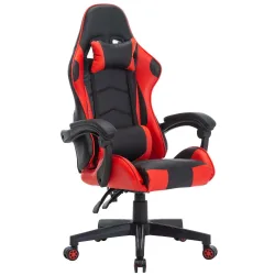Gamingstuhl Bürostuhl Leder THUNDERBOLT rot
