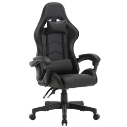 Gamingstuhl Bürostuhl Leder THUNDERBOLT schwarz