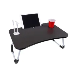 Klapptisch multifunktional mit USB schwarz