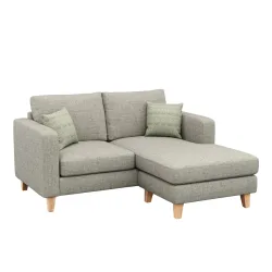 Ecksofa NOLAN rechts grau