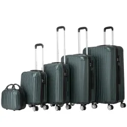 Reisekoffer Hartschalenkoffer LINN 5er Set smaragd