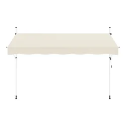 Balkonmarkise 400 x 120 cm beige