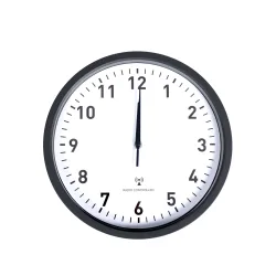 Wanduhr schwarz 30 cm