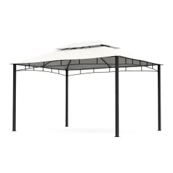 Gartenpavillon GAZ 4 x 3 m beige