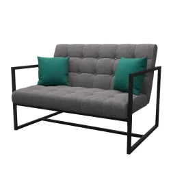 Sofa DEAN 2-Sitzer anthrazit