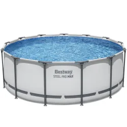 Bestway Pool Komplett-Set hellgrau 396 x 122 cm