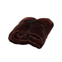 Kuscheldecke 220 x 240 cm braun