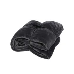 Kuscheldecke 210 x 280 cm anthrazit