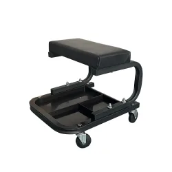 Werkstatt Rollhocker schwarz