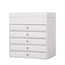 Schmuckkästchen 5 Schubladen weiss