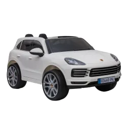 Elektroauto Kinder Porsche Cayenne weiss