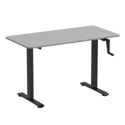 Stehpult manuell höhenverstellbar grau/schwarz 120 x 60 cm
