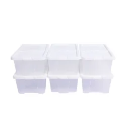 Aufbewahrungsbox 6er Set 34 x 19.5 x 13 cm