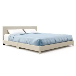 Polsterbett JUNA 180 x 200 cm beige
