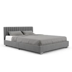 Polsterbett DAINA 160 x 200 cm anthrazit