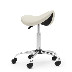 Sattelhocker Drehstuhl beige