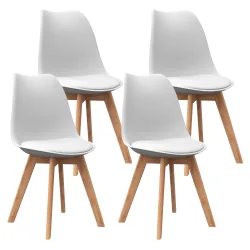 Esszimmerstuhl AMELIA 4er Set weiss